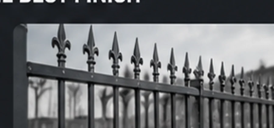 Powder coating for metal gates and railings